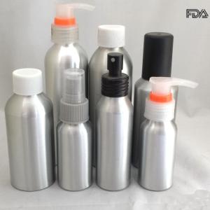 Wholesale Empty Cosmetic Aluminum Bottles , Refillable Travel Airless Cosmetic Bottles from china suppliers
