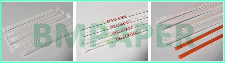 24gsm 28gsm Food Safe Straw Wrap Paper Roll 44MM 53MM High Durability
