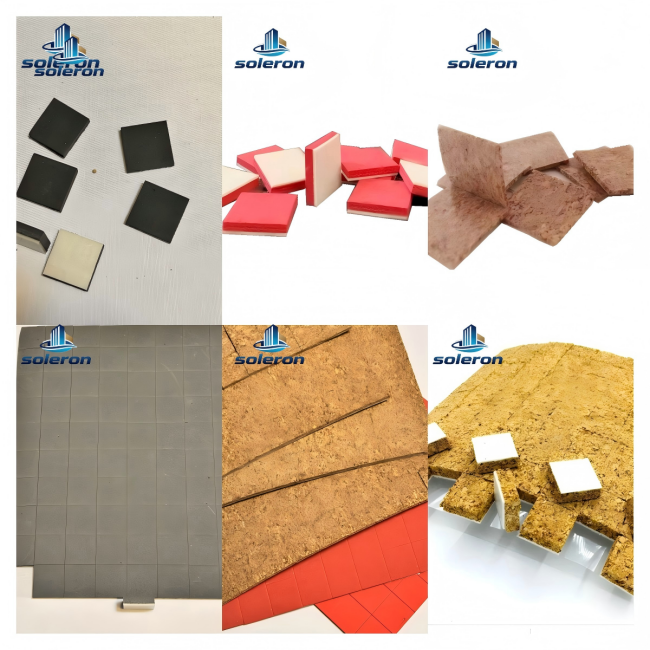 Workshop Standard Cork Protective Pads Self Adhesive Square Cork Spacers
