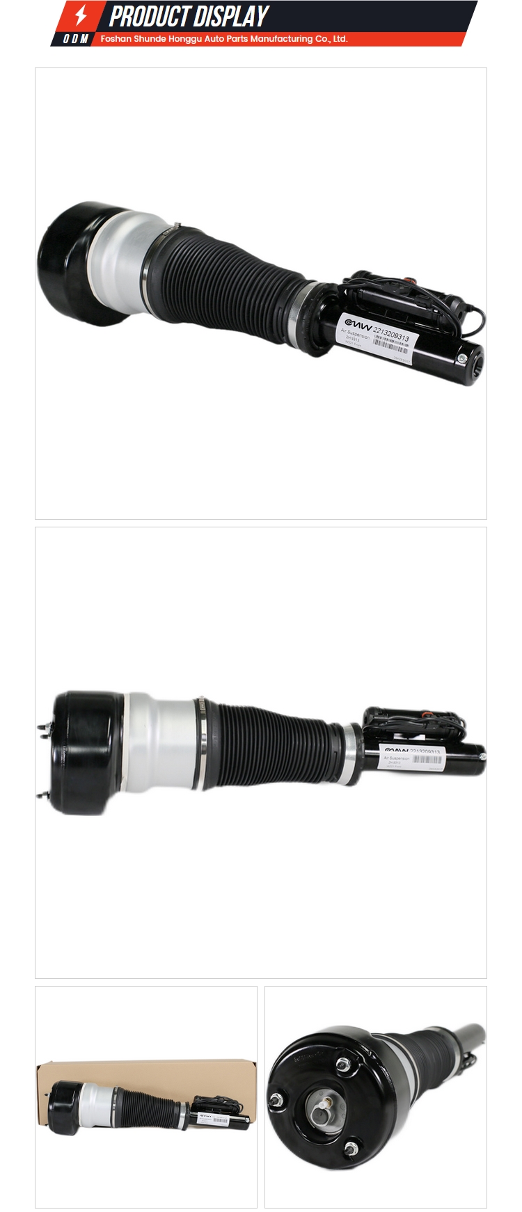 Airmatic Front Air Shock Absorbers For Mercedes Benz S-Class W221 S350 S400 S550 S600 S63 S65 2213209313 Air suspension