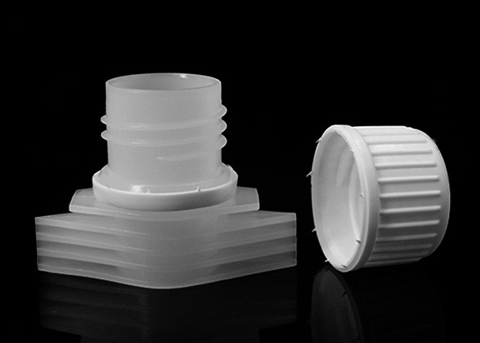 Short Shoulder 43mm Plastic Spout Screw Lids For Flexible Bags