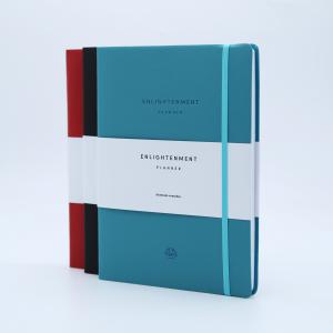 Wholesale B5 Size Daily Weekly Planner Soft PU Leather Cover Sewn Thread Binding With Belly Band from china suppliers