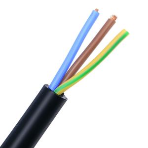 Wholesale 300/500v Copper Double Insulated Stranded Conductor PVC 3core 4mm RVV Electrical Flexible Cable from china suppliers