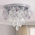 Contemporary crystal ceiling lights For Living room Bedroom Kitchen Fixtures (WH