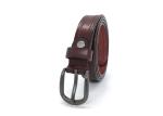 Alloy Pin Buckle 2.3 CM Womens Full Grain Leather Belt