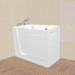 Acrylic walk in bathtub for elder disable people with hand shower