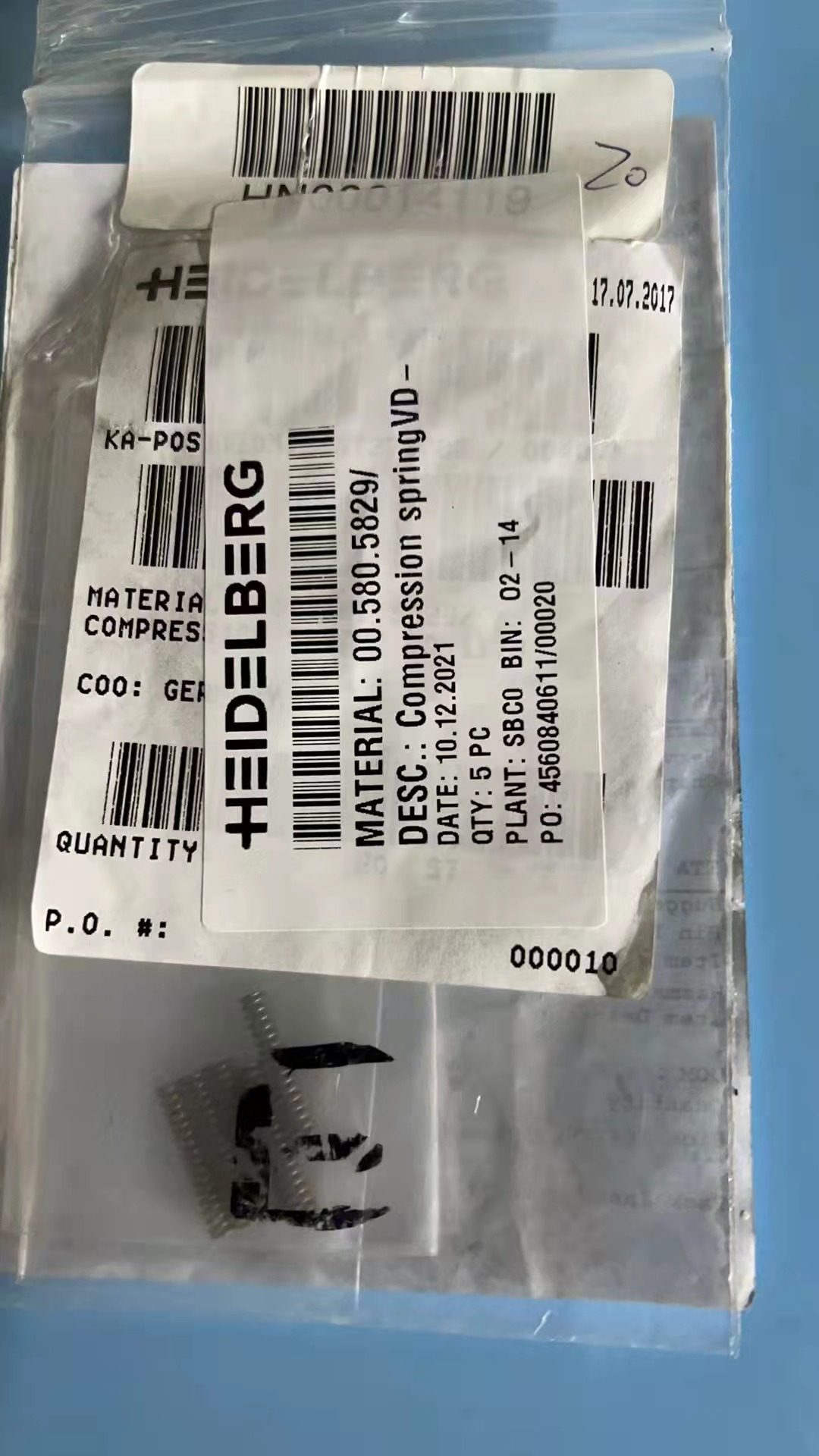 Enhance Printing Efficiency Kord Spring for SM52 Heidelberg Original