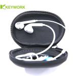 Waterproof Zipper Ellipse Eva Earphone Case Portable Earphone Storage bag