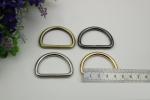 China manufacture supplier 38mm 4 color welded iron wire D Ring for wholesale