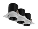 3x12W LED360 degree rotating down light Living room Shop Clothing store