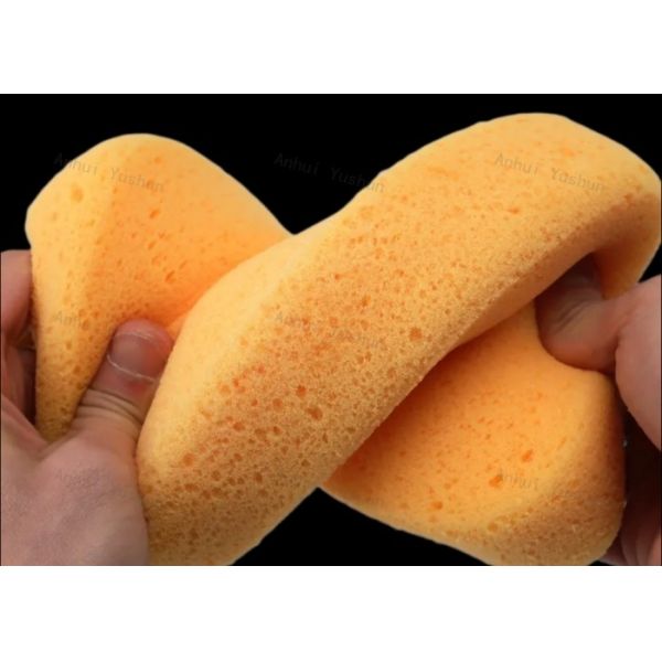 Rectangle Tile Grout Sponge Professional Cleaning for Tiles yellow color