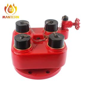 Wholesale 4 X 2.5&quot; BS336 Fire Fighting Equipment 4 Ways Breeching Inlet Valve Water Divider from china suppliers