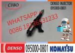 High Quality Diesel Fuel Injector 095000-0801 6156113100 6156-11-3100 For