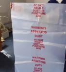 PE Asbestos Trash bag, PE asbestos waste bags 150microns thickness, Deposioble
