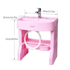 Wholesale 45*30*50cm Kids Bathroom Sink Smart Children Learning Wash Basin Height Adjustable from china suppliers