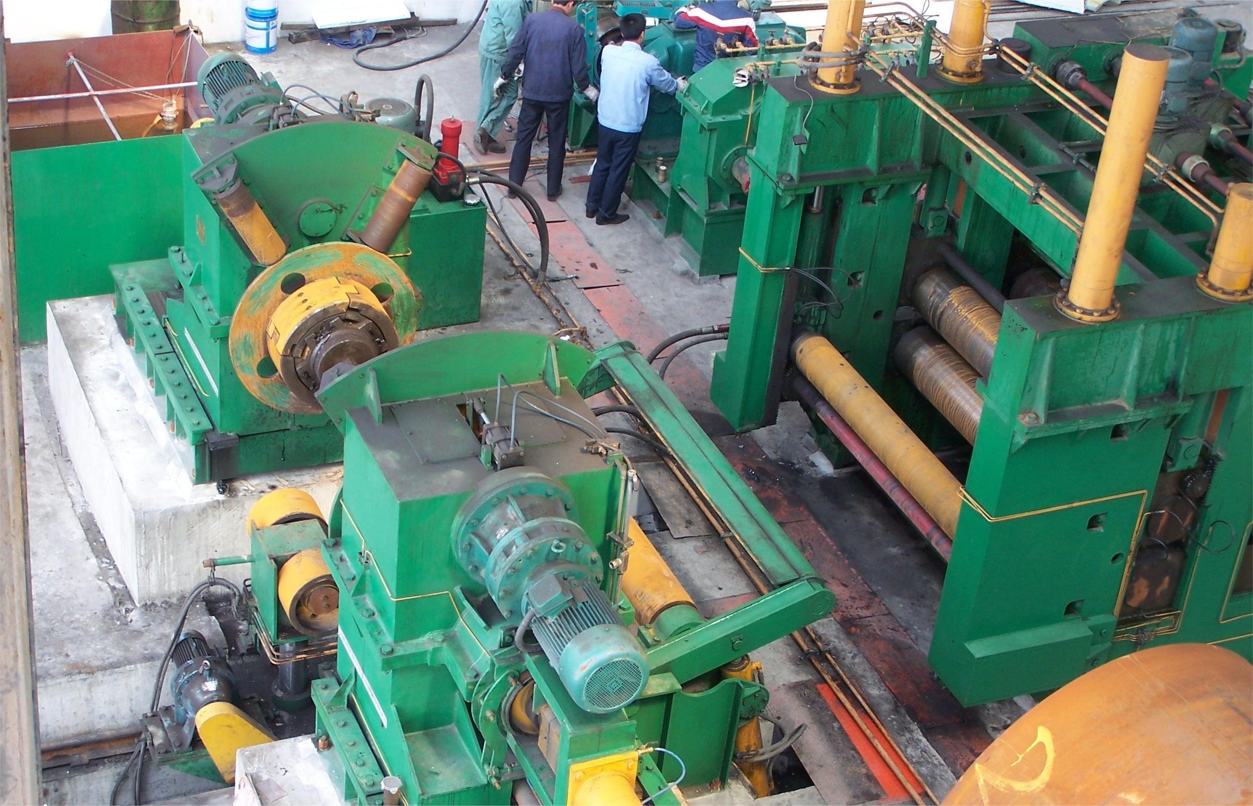 PLC Controlled Automatic Steel Coil Slitting Line Uncoiling Leveling Shearing Machine