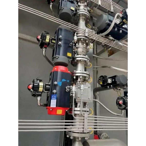2in10in Explosion-proof Electric Hard-sealed Three-offset Butterfly Valve DC 24VAC 110V 220V 380V Standard/ Intelligent Type