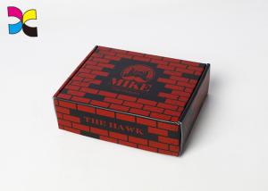 Wholesale Red and Black Printing Custom Packaging Boxes With White E-flute Corrugated Paperboard from china suppliers