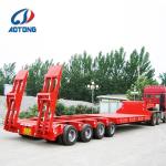 Semi-Trailer 150ton Heavy Duty 4 Line 8 Axle Low Bed Trailer with 32 Tyres and