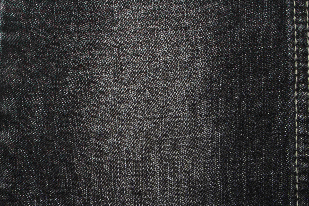 Sanforizing 63'' Full Width 12Oz Cotton Spandex Denim Fabric With Warp Slub