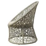 Rust Proof Aluminum Frame Egg Shaped Outdoor Rattan Patio Chairs