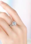 0.5ct 0.28ct 18K Gold Diamond Rings 2.9g Edwardian Cluster Engagement Rings
