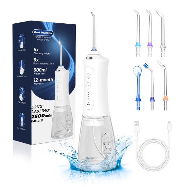 Oral Care Irrigator Dental Water Flosser 5 Modes Rechargeable teeth whitening 5
