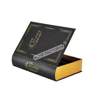 Wholesale Custom Gold Foil Pattern Faux Books Decor Box For Gift Packaging from china suppliers