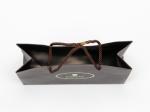 Matt Coated Personalized Paper Bags Brown Chocolate Shopping Paper Bags