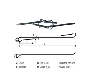 Wholesale 3.25mm Galvanized High Tensile Steel Wire Quick Link Cotton Bale Ties from china suppliers