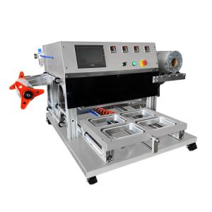 Wholesale Hygiene Pneumatic Operation Chicken Salad Food Tray Sealing Machine Food Tray Sealer Packing Machine from china suppliers