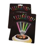 Creative Rainbow Flame Candle for Party Decoration and Birthday Celebration