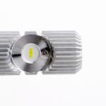 White 6500K Ba20d DRL Fog Light For Bike , 1200LM Motorcycle Headlight Bulbs