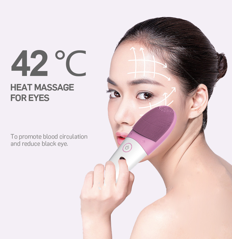 2021 Sonic Heating Silicone Cleansing Brush