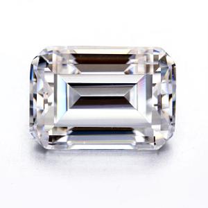 Wholesale Emerald Cut EF White VVS Synthetic Gemstone Loose Moissanite Diamond For Rings from china suppliers