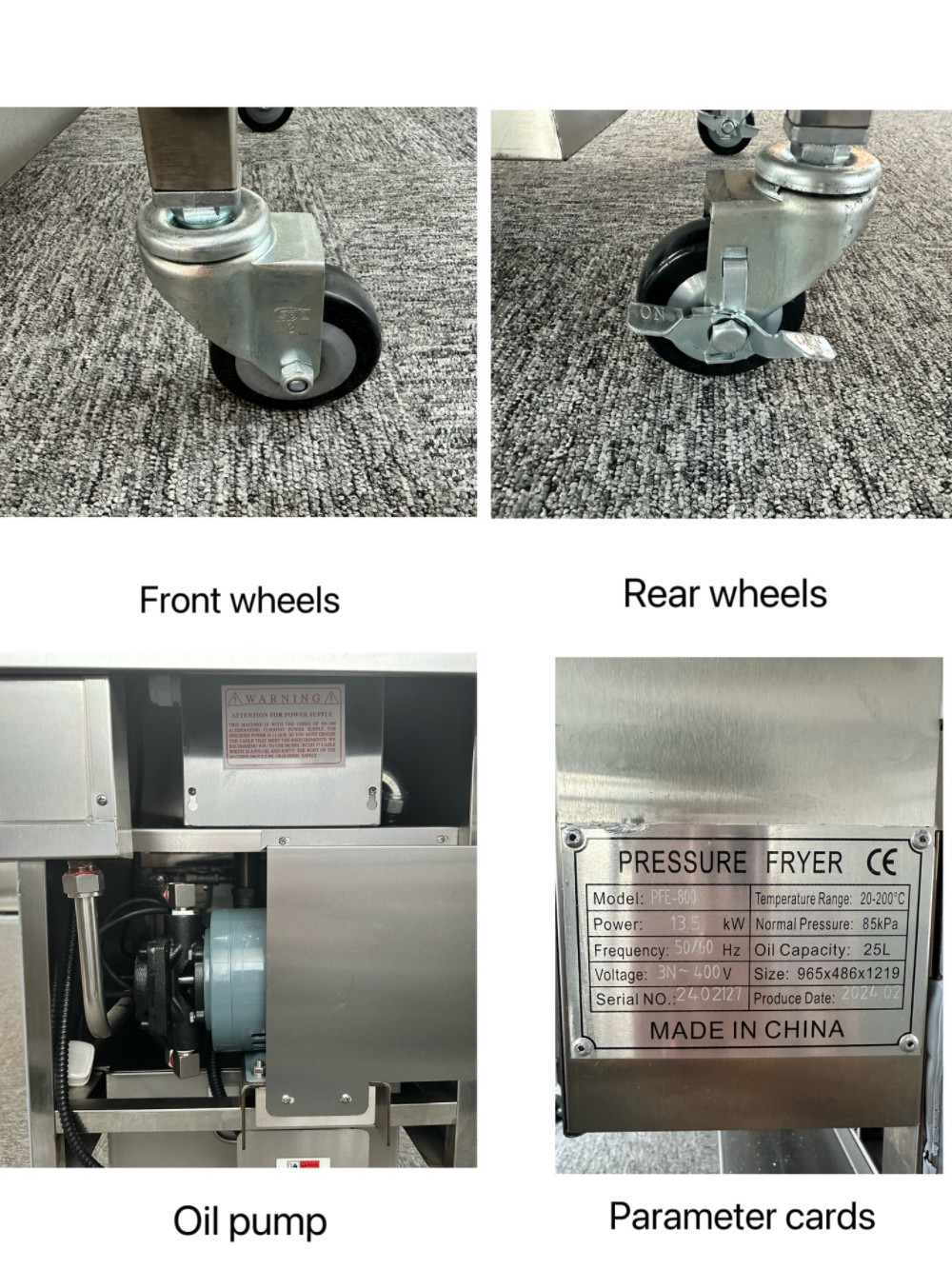 Electric Digital Panel With Auto Oil Filter System Chicken Pressure Fryer