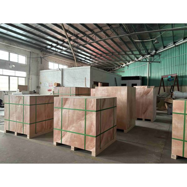 Standard product packaging with polyfoam and wooden cases
