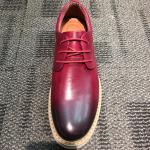 Lace Up Suede Twill Lined Mens Flat Casual Shoes Environment Friendly