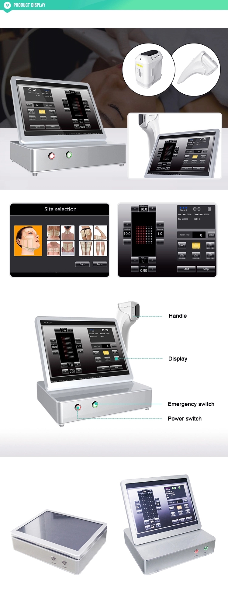 Effective 3D hifu face lifting machine/11 lines 3d hifu wrinkle removal machine for sell