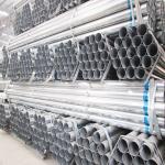 Straight Seam Welding Galvanized Steel Pipe Durable For Building Material
