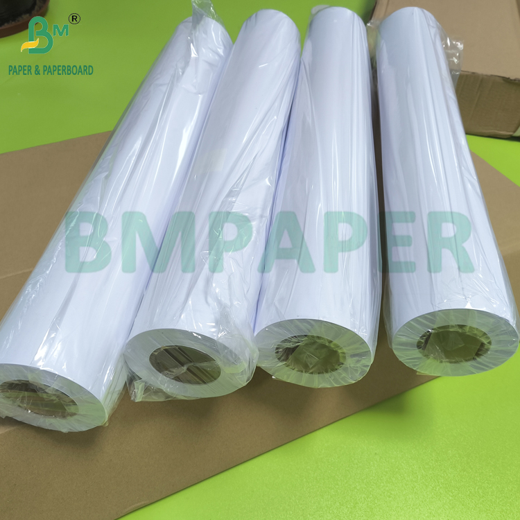 24 x 150 CAD Paper Rolls, 20 lb Bond Paper 2" Core CAD Ink Jet Printing