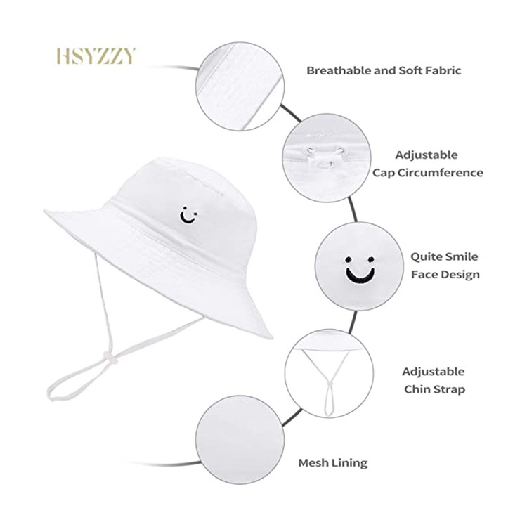 Summer Baby Boys' Flap Sun Hat Kids Bucket Cap Common Fabric