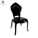 Wedding PC Polycarbonate Acrylic Black Belle Epoque Chair Commercial Furniture