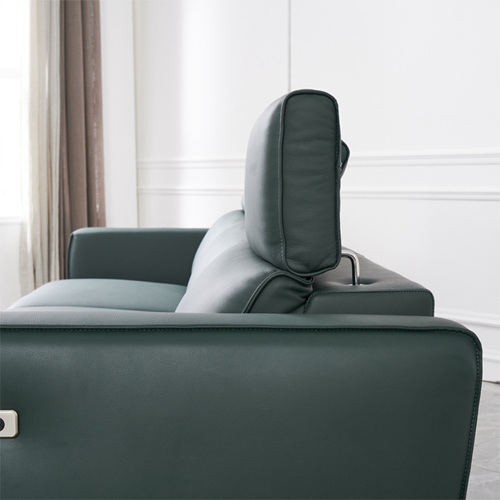 BN First-Layer Cowhide Functional Sofa with Electric and USB Interface Manual Headrest Metal High Leg Function Recliner