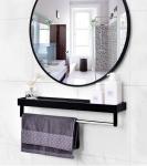 Hanging Gold LED Backlit Living Room Wall Mirror Customize Decoration