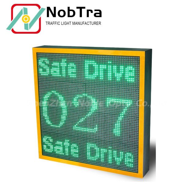 Radar Speed Display Traffic Control Flashing Speed Limit Signs For Construction Section