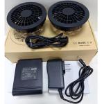 7.4V 6400mAh Battery Fan Set Jacket Cooling Fans KC PSE Including Charger