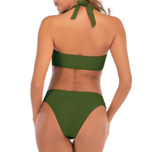Wholesale Black Solid Bikini Set Two Piece Swimsuit Sexy Women Swimwear from china suppliers