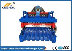 Wholesale Blue Color Roofing Sheet Roll Forming Machine 0.3mm - 0.8mm Sheet Thickness from china suppliers