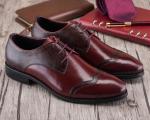 Handmade Genuine Leather Men Dress Shoes , Casual Leather Shoes For Wedding Or
